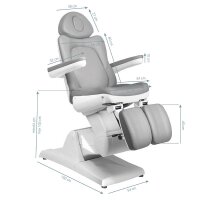 Elektrischer Podologie-Stuhl  Pedi 3-Motoren grau