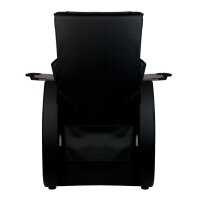 Pediküre-Spa-Stuhl mit Rückenmassage schwarz